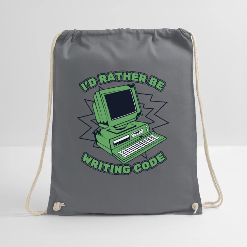 I'd Rather Be Writing Code Developer Coder Turnbeutel