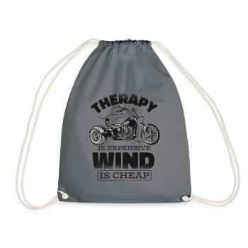 La thérapie coûte cher le vent est un trois-roues bon marché - Sac de sport léger - gris - Devant