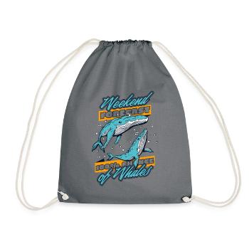 100% de chances de baleines béluga bleu cétacé baleine - Sac de sport léger - gris - Devant