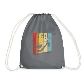 Rétro Vegans Végétalien végétalien Vegan Vegan - Sac de sport léger - gris - Devant