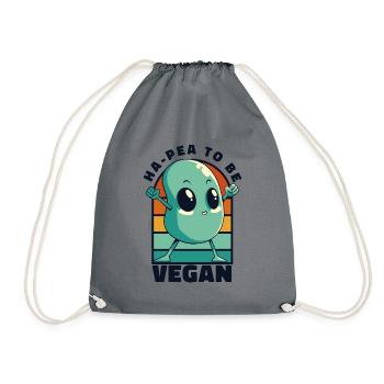 Ha-Pea sera végétalien végétalien végétalien - Sac de sport léger - gris - Devant