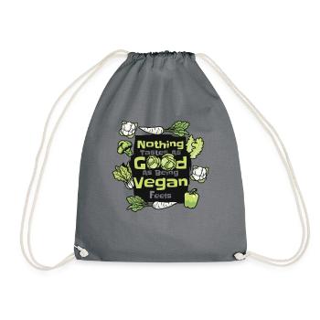 Rien n’a aussi bon goût qu’être végétalien se sent végétalien - Sac de sport léger - gris - Devant