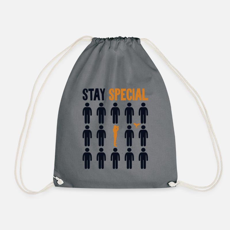 Stay Special Blauer Belugawal Cetacea Cachalot Wal - Turnbeutel - Grau