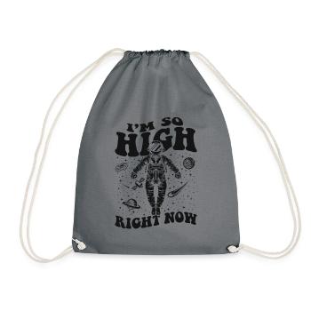 Je suis si haut en ce moment Cosmonaute taïkonaute - Sac de sport léger - gris - Devant