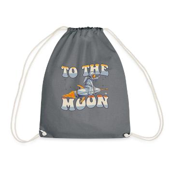 Vers la Lune Vaisseau spatial Taikonaut Cosmonaute - Sac de sport léger - gris - Devant