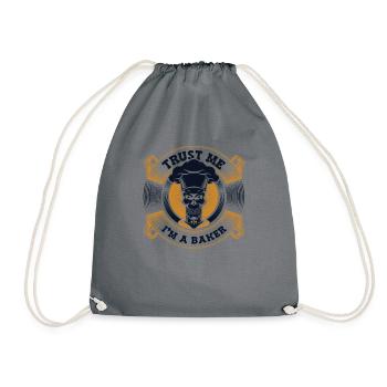 Trust Me I'm A Baker Hobby Baker Bakery - Drawstring Bag - grey - Front