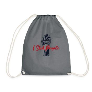 J’ai tiré sur les gens Barman Barman Mixologiste - Sac de sport léger - gris - Devant