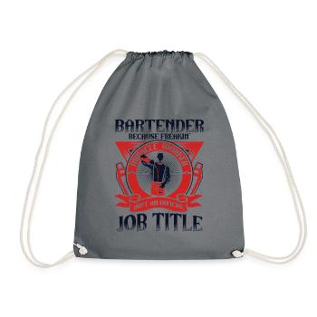 Barman parce que Miracle Worker n’est pas le titre du poste - Sac de sport léger - gris - Devant