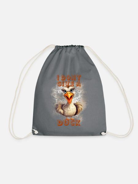 i dont giva a duck - Turnbeutel - Grau