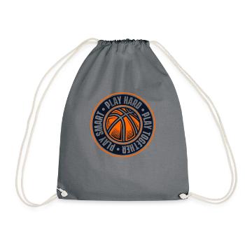 Jouez dur ensemble Smart Basketballer Basketball - Sac de sport léger - gris - Devant