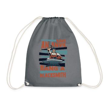 Save An Anvil Bang Une forge forgeuse - Sac de sport léger - gris - Devant