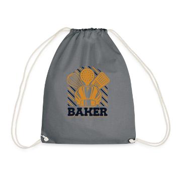 Boulanger Hobby Baker Boulangerie Confiseur Maître Boulanger - Sac de sport léger - gris - Devant