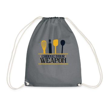 Choisissez votre arme Confiseur Hobby Boulangerie Boulangerie - Sac de sport léger - gris - Devant