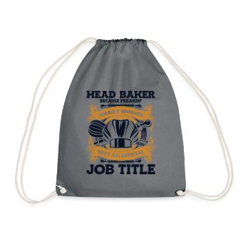 Chef boulanger parce que Miracle Worker n’est pas un titre de poste - Sac de sport léger - gris - Devant
