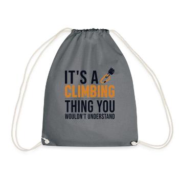 C’est un truc d’escalade Sportklettern Speedklettern - Sac de sport léger - gris - Devant