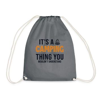 C’est un truc de camping Tentes Glamping Camping - Sac de sport léger - gris - Devant