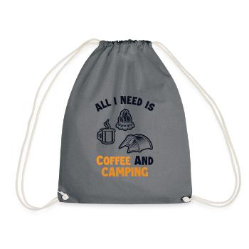 Café et camping Glamping Tentes de camping - Sac de sport léger - gris - Devant