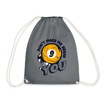 Ne me fais pas casser ta table de billard de billard - Sac de sport léger - gris - Devant