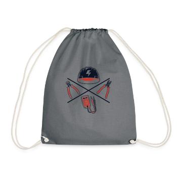 Ingénieur électricien Électricien Électronicien - Sac de sport léger - gris - Devant