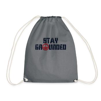 Stay Grounded Elektroinstallateur Elektroniker - Turnbeutel - Grau - Vorne