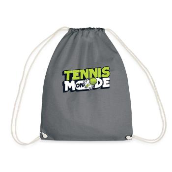 Tennis Mode On Tennis Coach Tennis Player Tennis - Drawstring Bag - grey - Front
