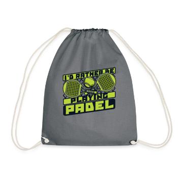 Je préfère jouer au padel paddleball - Sac de sport léger - gris - Devant