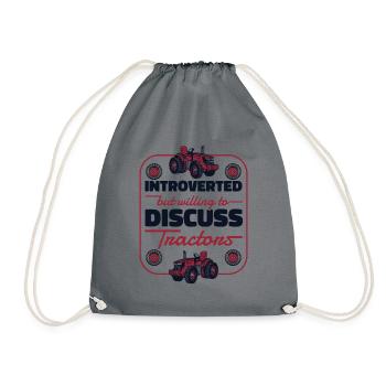 Introverti mais disposé à discuter des tracteurs Bauer - Sac de sport léger - gris - Devant