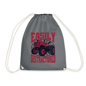 Agriculteur biologique facilement distrait Agriculture agricole - Sac de sport léger - gris - Devant