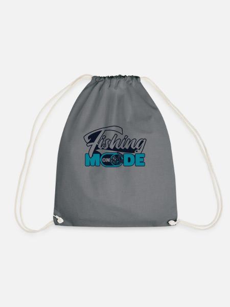 Mode de pêche sur les pêcheurs en haute mer Pêcheurs à la mouche - Sac de sport léger - gris