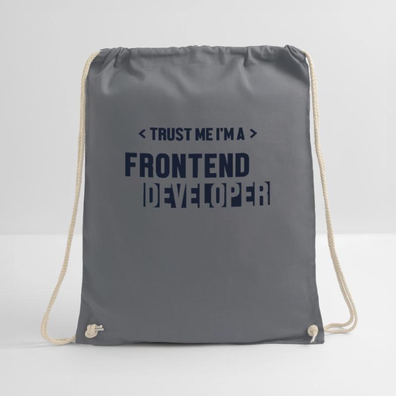 Trust Me I'm Frontend Developer Developer Drawstring Bag