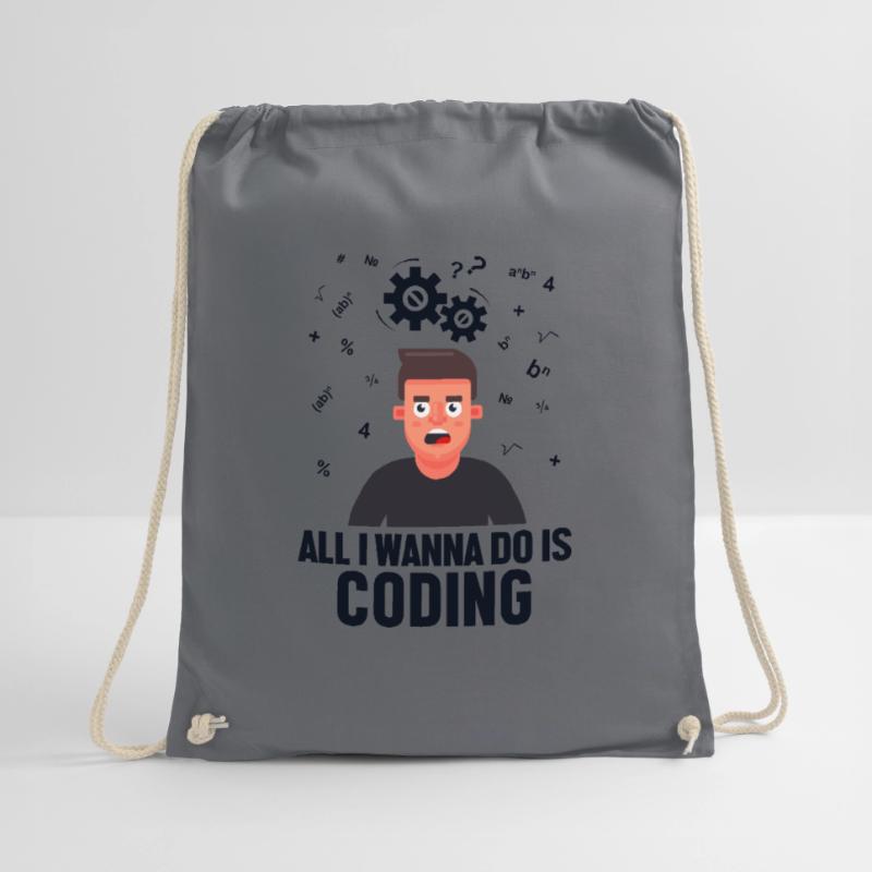 All I Wanna Do is Coding Developer Coder Turnbeutel