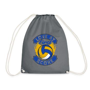 L’amour au premier score Joueur de volley-ball Volley-ball - Sac de sport léger - gris - Devant