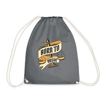 Né pour argumenter Conseiller juridique Procureur général - Sac de sport léger - gris - Devant