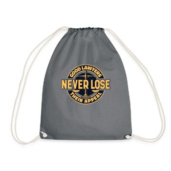 Good Lawyers Never Lose Their Appeal Attorney - Drawstring Bag - grey - Front