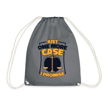 Just One More Case I Promise Attorney General - Drawstring Bag - grey - Front