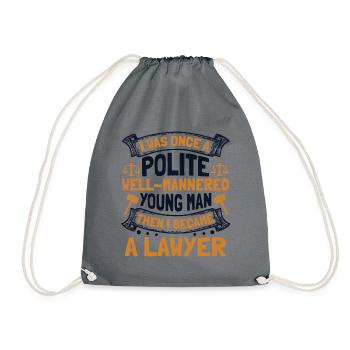 Then I Became A Lawyer Attorney General Legal - Drawstring Bag - grey - Front