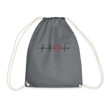 Avocat Heartbeat Procureur général Conseiller juridique - Sac de sport léger - gris - Devant