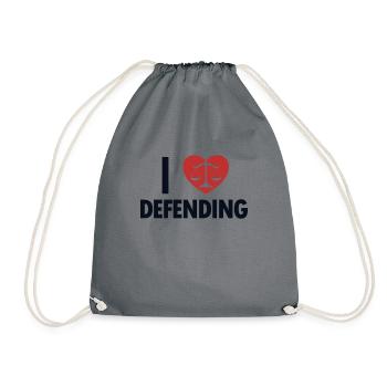 J’aime défendre le procureur général Conseiller juridique - Sac de sport léger - gris - Devant