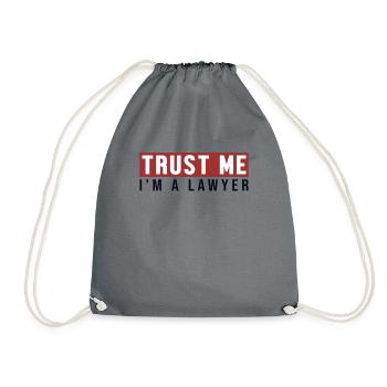 Trust Me I'm A Lawyer Attorney General Legal - Drawstring Bag - grey - Front