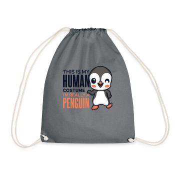C’est mon costume humain oiseau de mer manchot royal - Sac de sport léger - gris - Devant