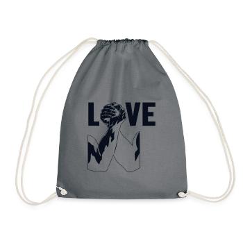 Techniques d’amour Exercice Main Lutte Bras - Sac de sport léger - gris - Devant