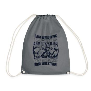 Bras de fer Techniques de lutte à mains nues Bras - Sac de sport léger - gris - Devant