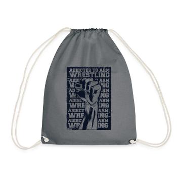 Accro aux techniques de bras de fer Bras d’exercice - Sac de sport léger - gris - Devant