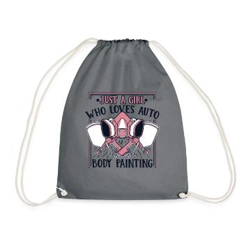 Fille Qui Aime Véhicule Voiture Spray Automobile Voiture - Sac de sport léger - gris - Devant