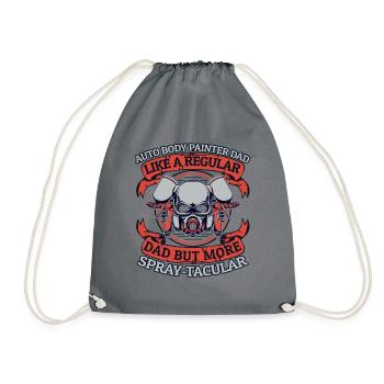 Papa peintre de carrosserie comme un véhicule de papa ordinaire - Sac de sport léger - gris - Devant