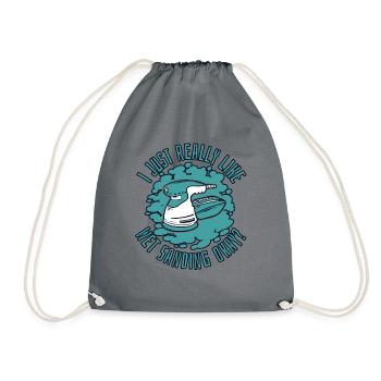 Just Really Like Wet Sanding Car Spray Vehicle - Drawstring Bag - grey - Front