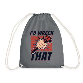 Je détruirais cette maison d’experts en démolition - Sac de sport léger - gris - Devant