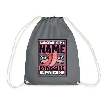 Le chirurgien est mon nom Le contournement est mon jeu gastrique - Sac de sport léger - gris - Devant