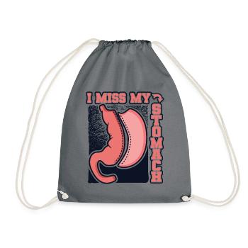 Mon estomac Bypass gastrique bariatrique me manque - Sac de sport léger - gris - Devant