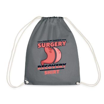 Voici mes vêtements de récupération pour chirurgie gastrique - Sac de sport léger - gris - Devant